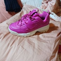 FILA  Disruptor 2 Applique Magenta Hot Pink 