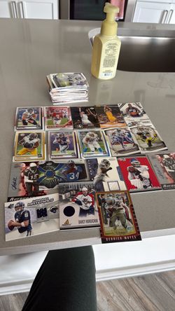 100+ jersey, autograph, panini prizm nfl, and vintage nba player trading cards
