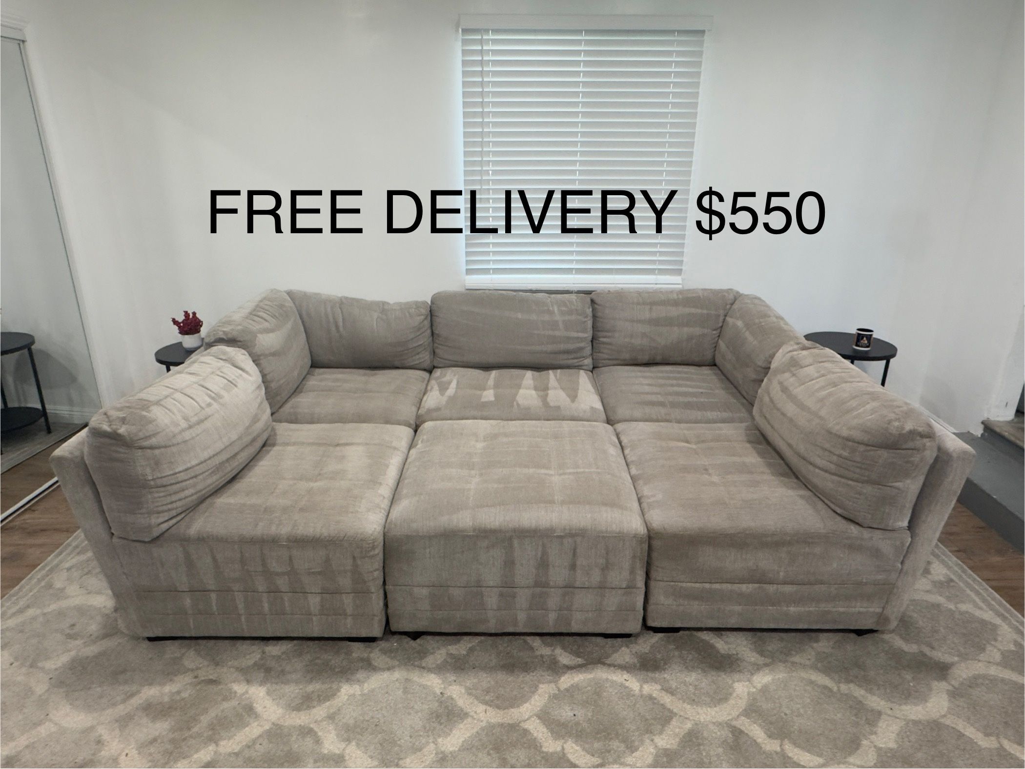 FREE DELIVERY - Thomasville 6pc Modular sofa set