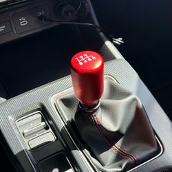 Acuity Esco T6 Shift Knob - Red Satin, 6 speed