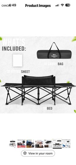 High Stream Gear Folding Camping Cot