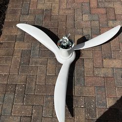 MINKA-AIRE F843-CL Wave 52 Inch 3 Blade Ceiling Fan in White Finish