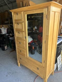 American Signature Maplewood Side By Side  Armoire Read Below ⬇️ ITS AVAILABLE 