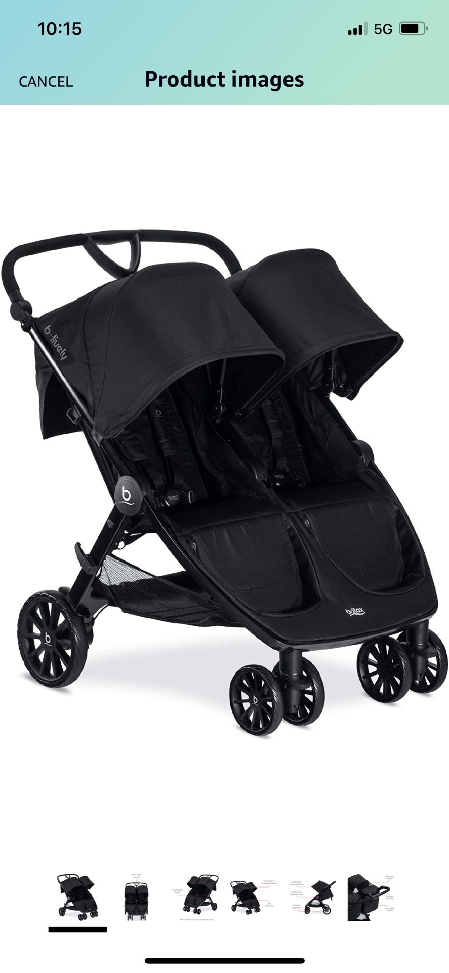 Britax B-Lively Double Stroller