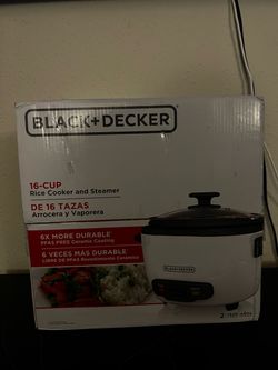 Black and Decker 16-Cup Cooked/8-Cup Uncooked Rice Cooker and Food Steamer