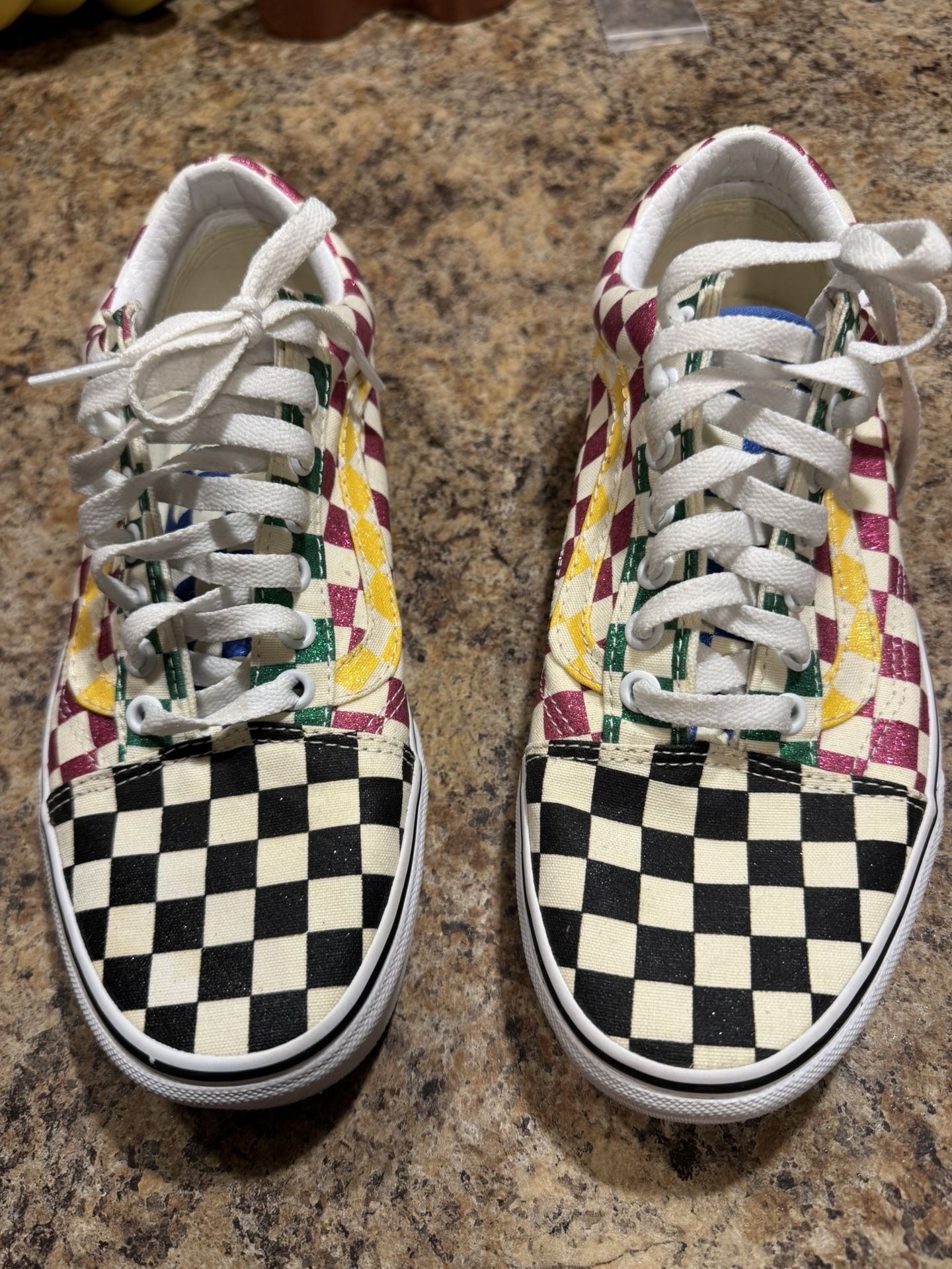 Vans Glitter Checkerboard Old School