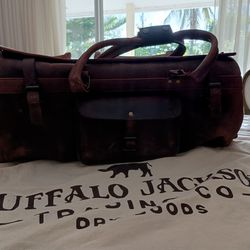 Buffalo Jackson, Roosevelt Buffalo Leather Travel Duffle Bag
