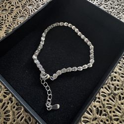 925 Moissanite Bracelet 8 Inch