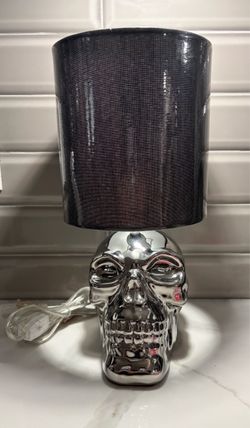 New  Halloween skull skeleton ceramic goth decoration lamp