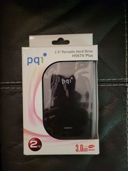 PQI 2TB EXTERNAL PORTABLE HARD DRIVE!