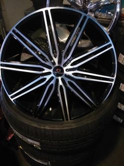 Black and Chrome Rims Drive with them home today