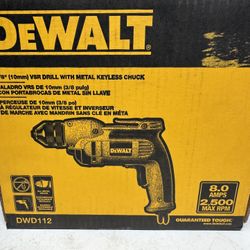 New Dewalt 3/8” Corded Drill. You Must Pick Up