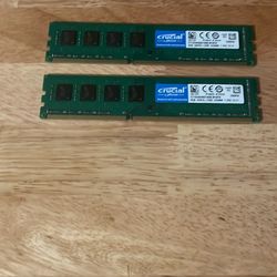 Two Crucial 8GB DDR3L-1600 UDIMM