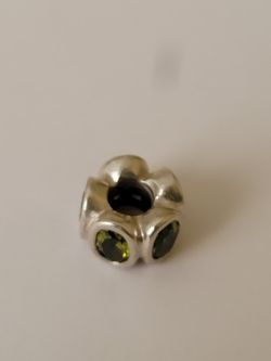 Pandora Green Cz Sliding Charm