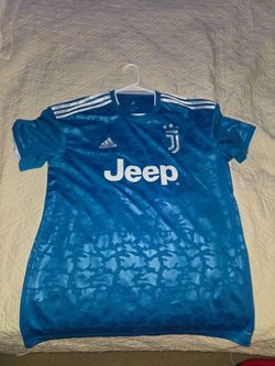 Adidas Juventus 2020/21 home shirt in blue with camouflage pattern, size L