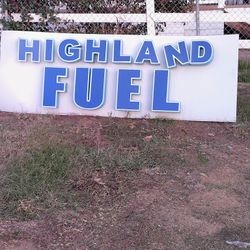 Highland Fuel Big Sign