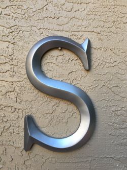 S Letter Wall Sign