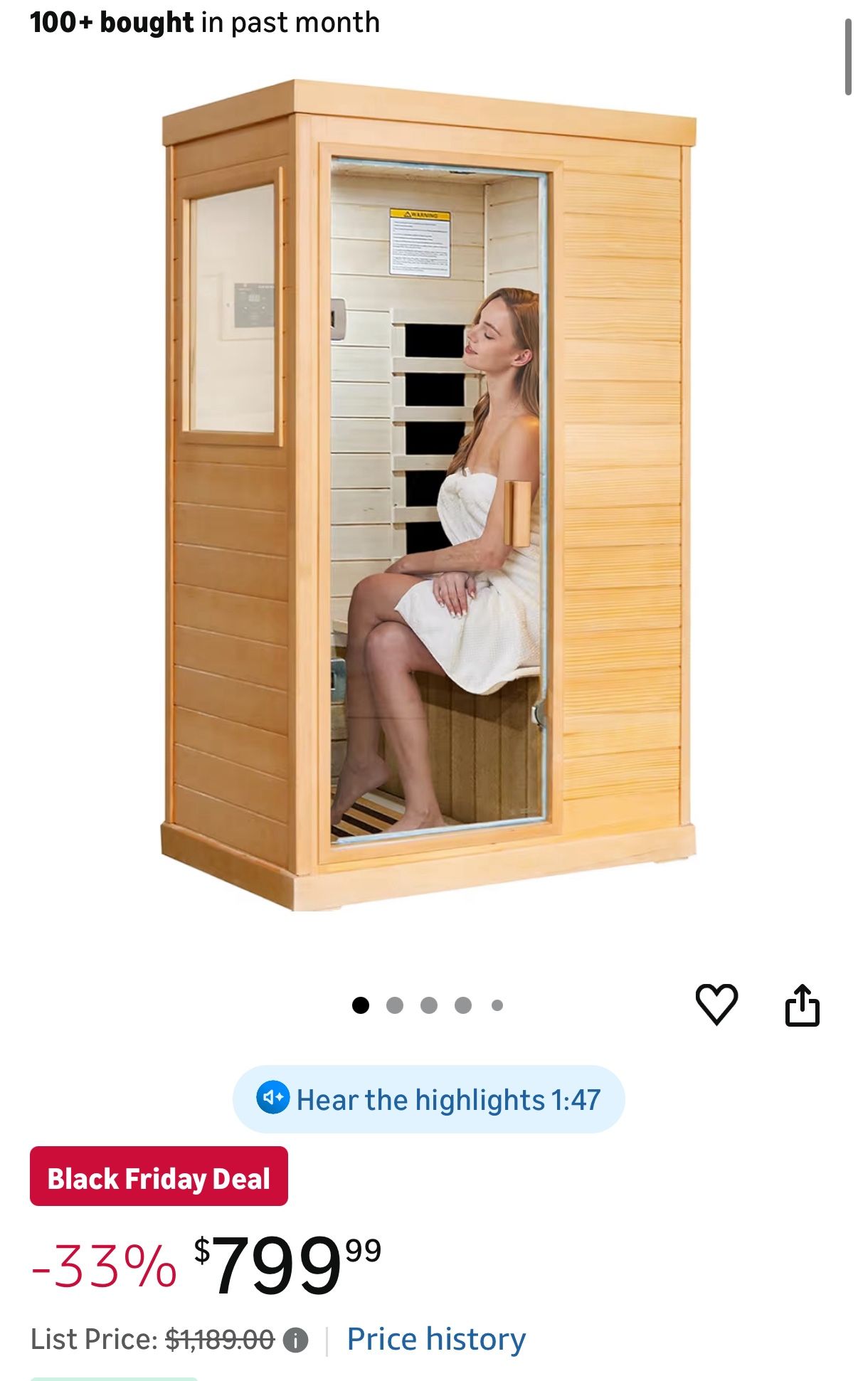 New Sauna For Sale