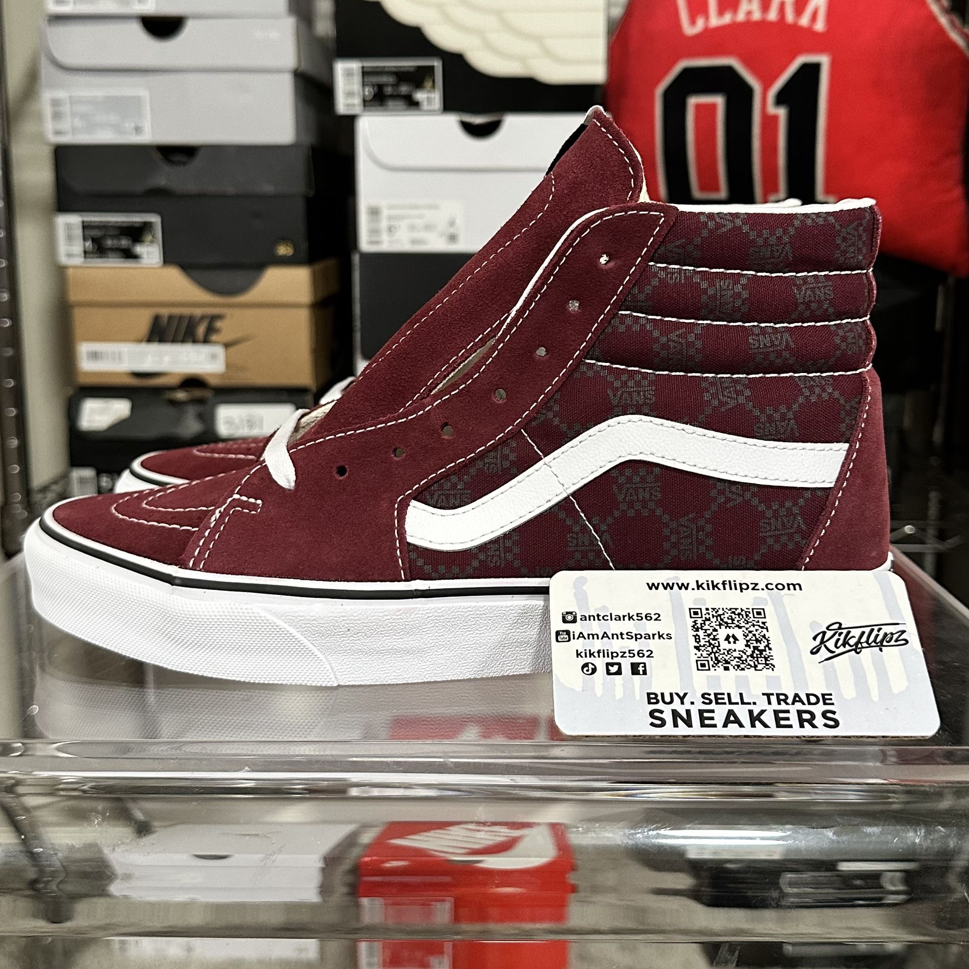 Men Vans SK8 Hi ‘All Over Print Port Royale’ (Size 8.5)