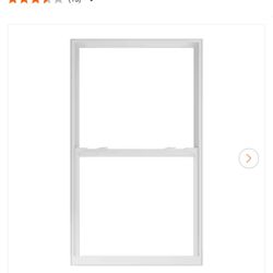 35.8 in. x 61.8 in. 70 Series White Single Hung Low-E Argon SC Glass Vinyl Impact FL Flange Window, Screen Incl