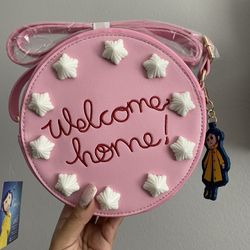 Coraline Welcome Home Cake Pink Crossbody Bag