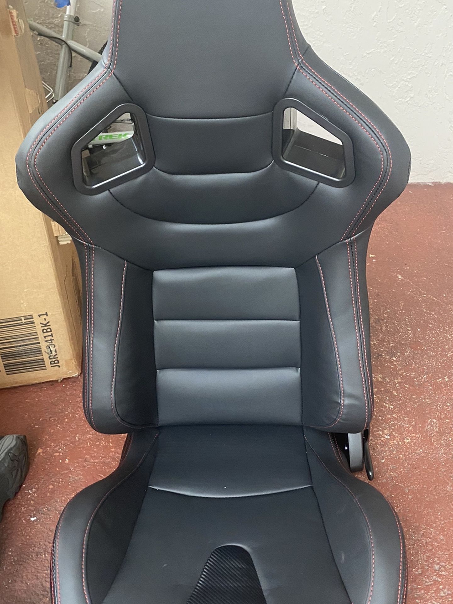 Racing Seats, Pair of PVC Leather