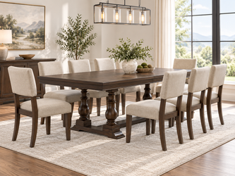 Thomasville Callan 9-Piece Dining Set – 8 Chairs + Extendable Table