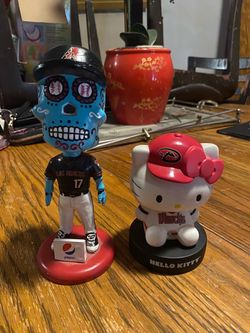 Arizona Diamondbacks Bobblehead Bundle - Hello Kitty & Sugar Skull