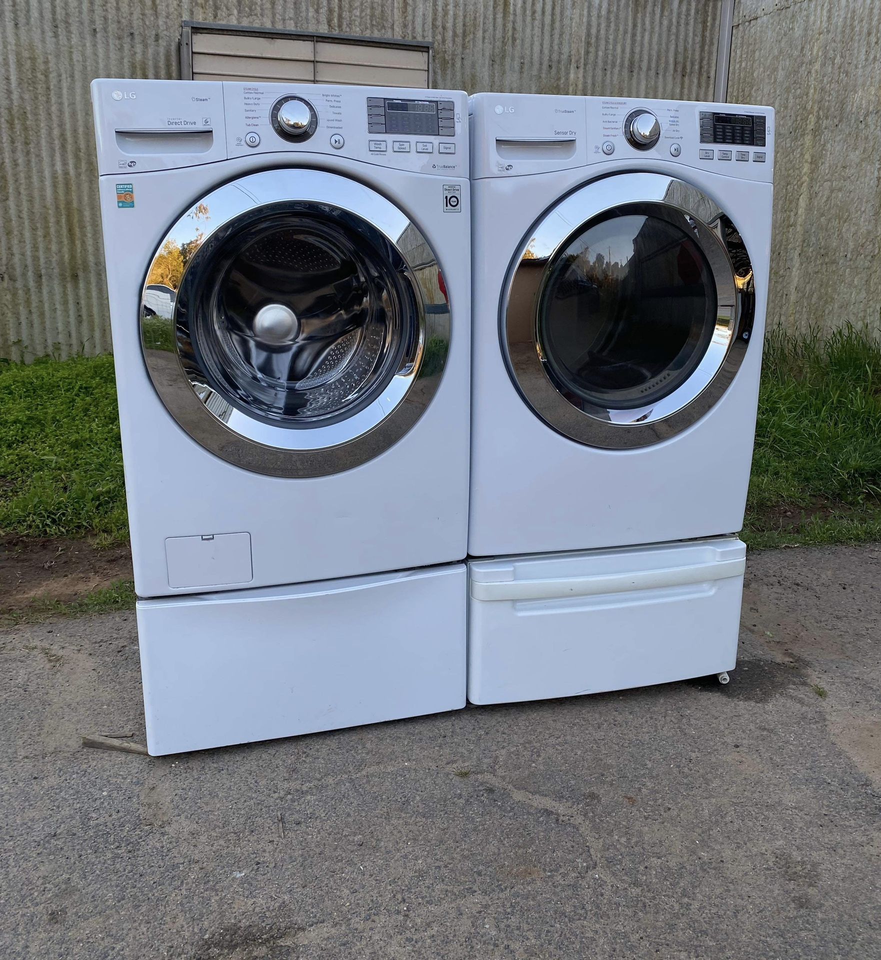 Washer And Gas Dryer LG Steam