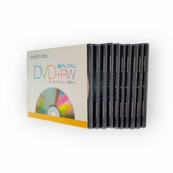 Memorex Blank DVD's +RW 10PK Rewritable 4X 4.7GB/Go 120min