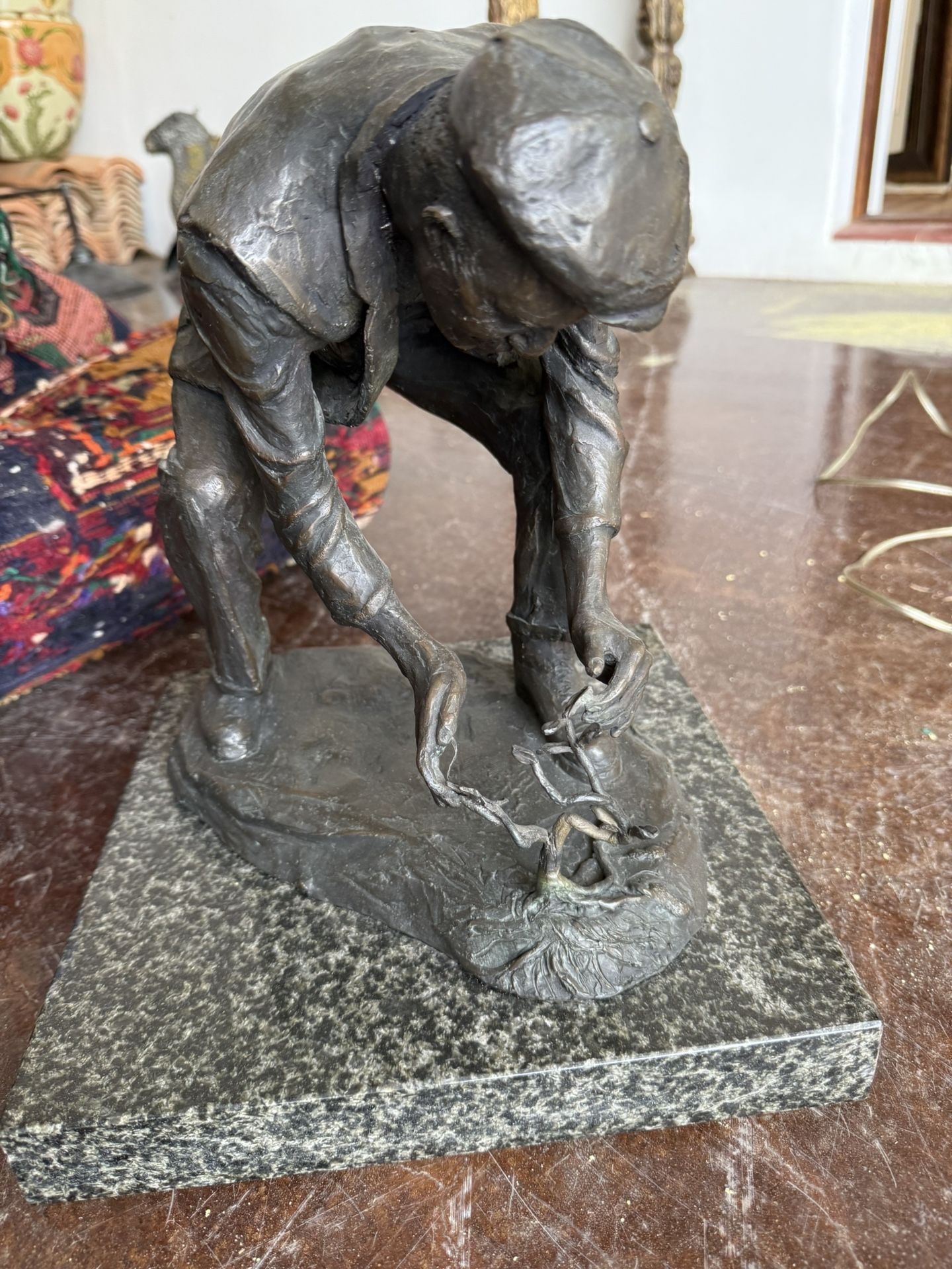 Vintage Marble Man Sculpture