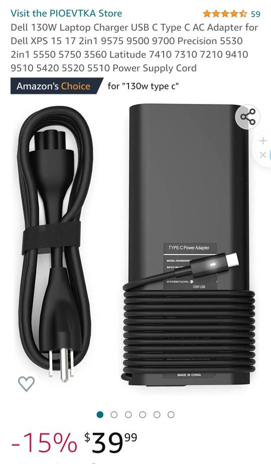 Ac adapter for dell