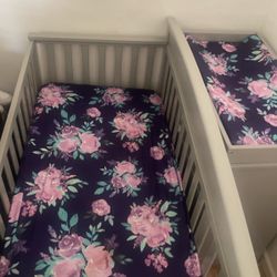 Baby Crib And Changing Table 