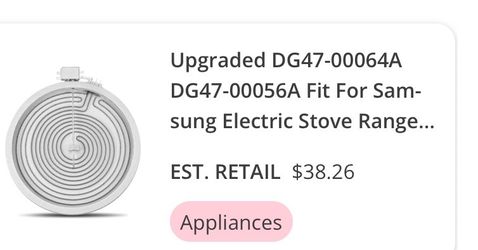 Upgraded DG47-00064A DG47-00056A Fit For Samsung Electric Stove