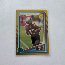 Jordan Watkins Rated Rookie Gold /50