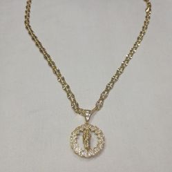 14k Gold Plated San Judas Chain 