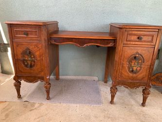 Antique vanity hand painted by John widdicom