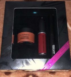 MAC Shiny Pretty Things Sweet Scrub Lipstick Primer Red Retro Matte Liquid Lip color makeup NEW gift