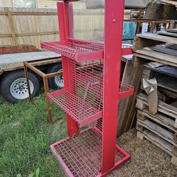 Wheeled Display Cart Will Hold A Good Amount Of Weight