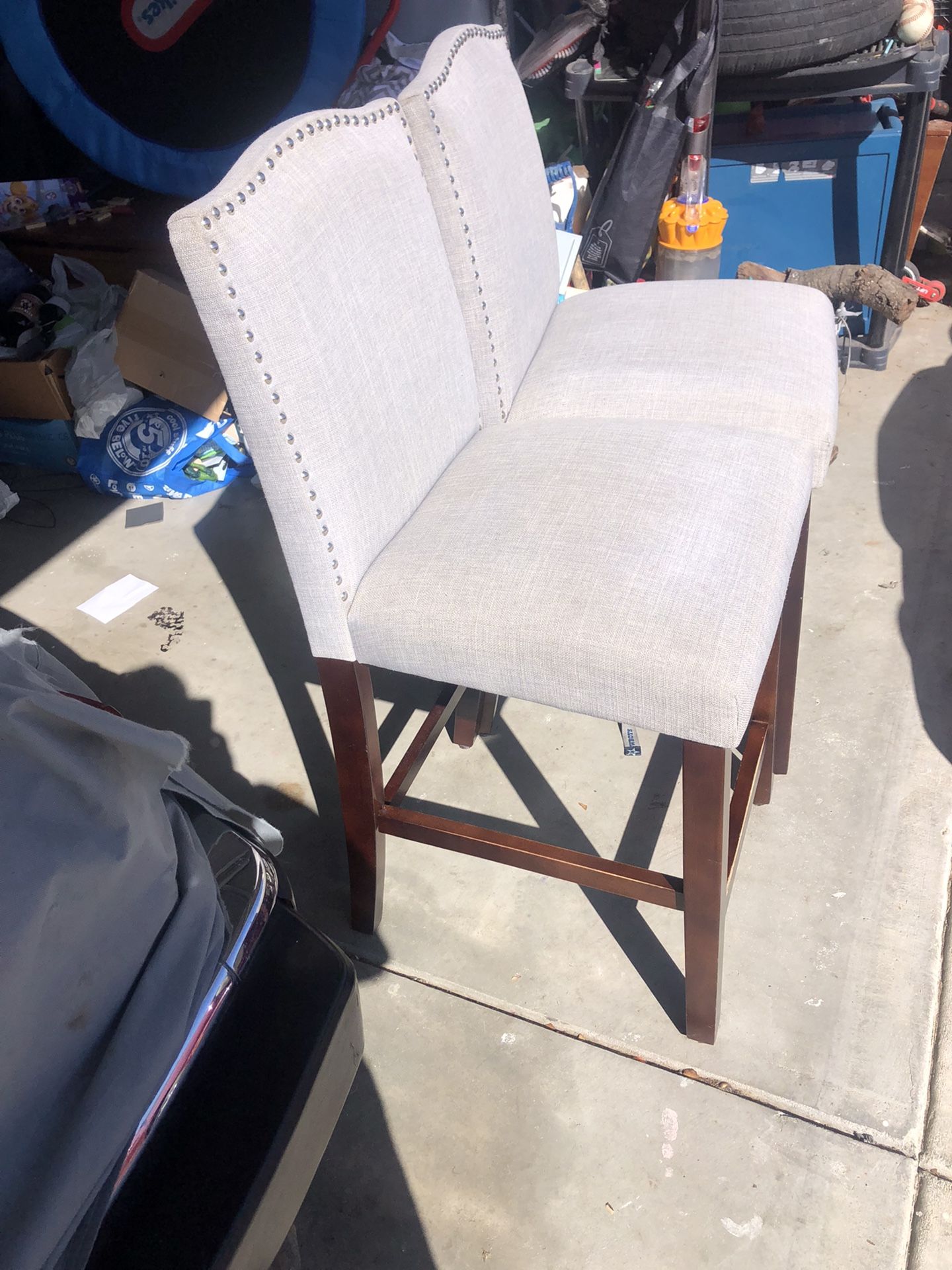 Very Nice Great Condition Counter Height Chairs Great Deal $80 For Both Home & Garden