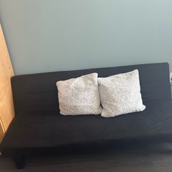 Black Futon -  69” long - in great condition