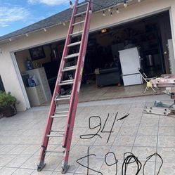 Excellent condition, 24 feet and more sizes available fiberglass extension ladders