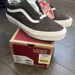 NWT Brown Suede Vans