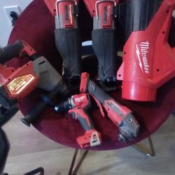 Milwaukee M18 Tools And Wormdrive Skilsaw