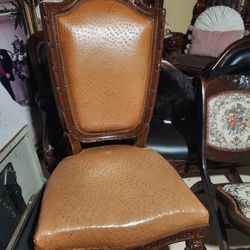 4 Sillas Piel De Avestruz