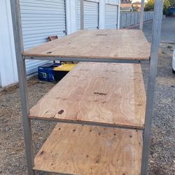 LARGE  SHELVING UNIT - 70” WIDE X 33” IN-DEPTH X 79” (TALL) HEIGHT