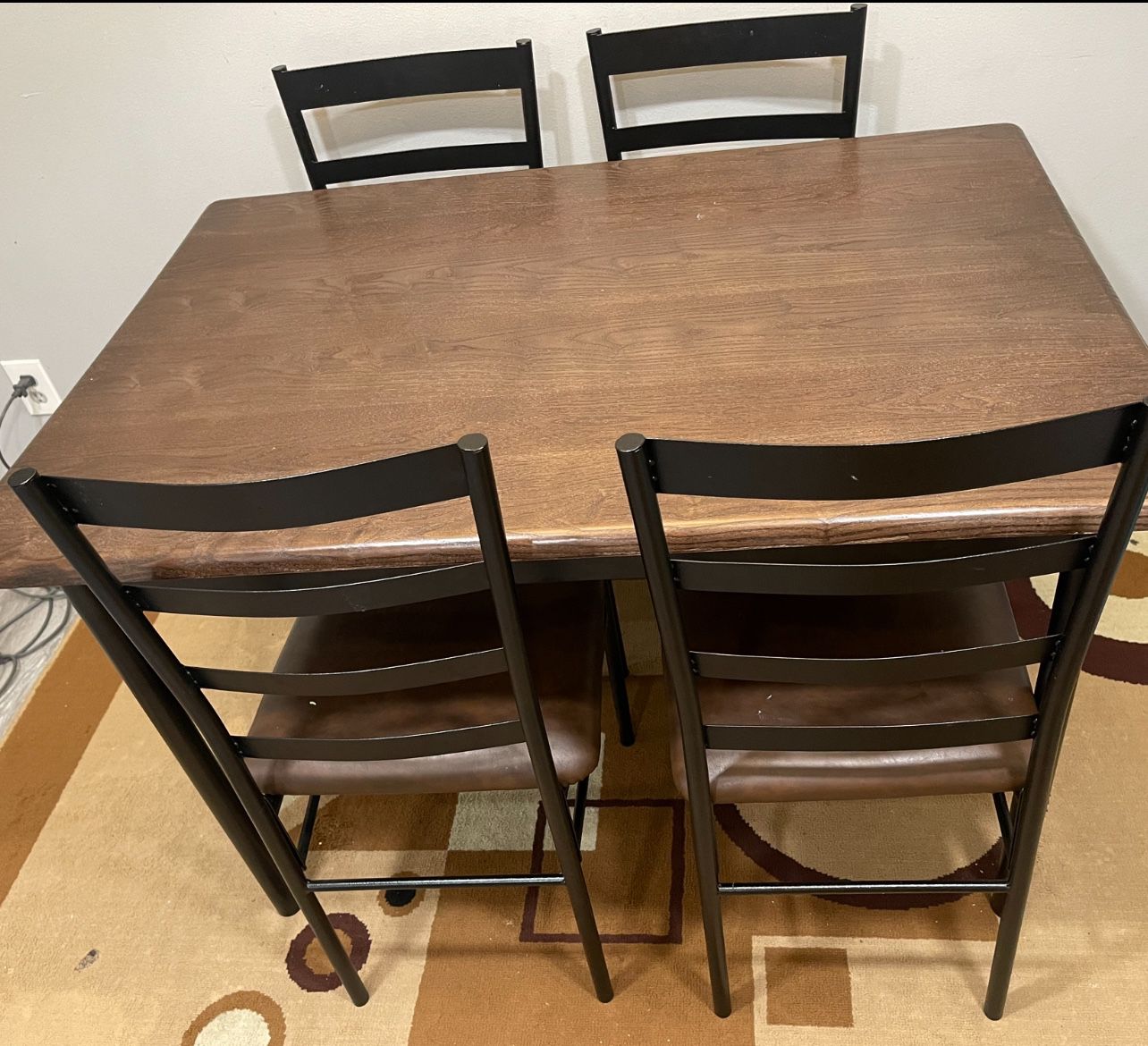Dining table and 4 chairs  