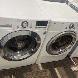 Lg Washer And Dryer Set Front Load With Warranty 