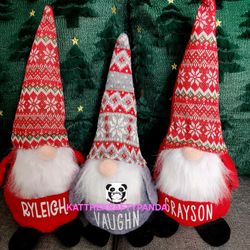 Personalized CHRISTMAS GNOMES 🎄 🎅