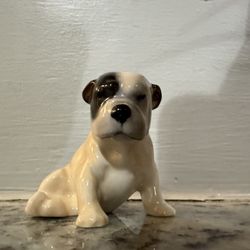 Royal Crown Derby Bone China Bulldog Figurine – Hand Painted – Collectible Dog
